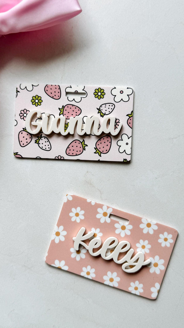Custom Nurse Badge Name Tag / Badge Buddy / Badge Reel Name Card / Badge Backer / Custom Nurse Gift