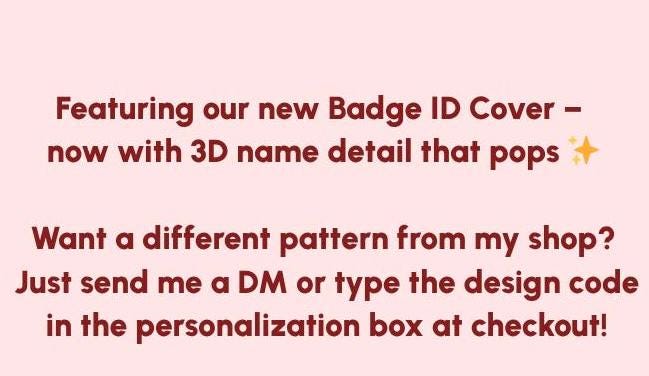 Floral Strawberry Badge Buddy – Personalized by Monochromaticfinds