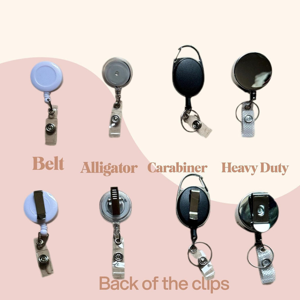 Scalloped Gingham Badge Reel by Monochromaticfinds