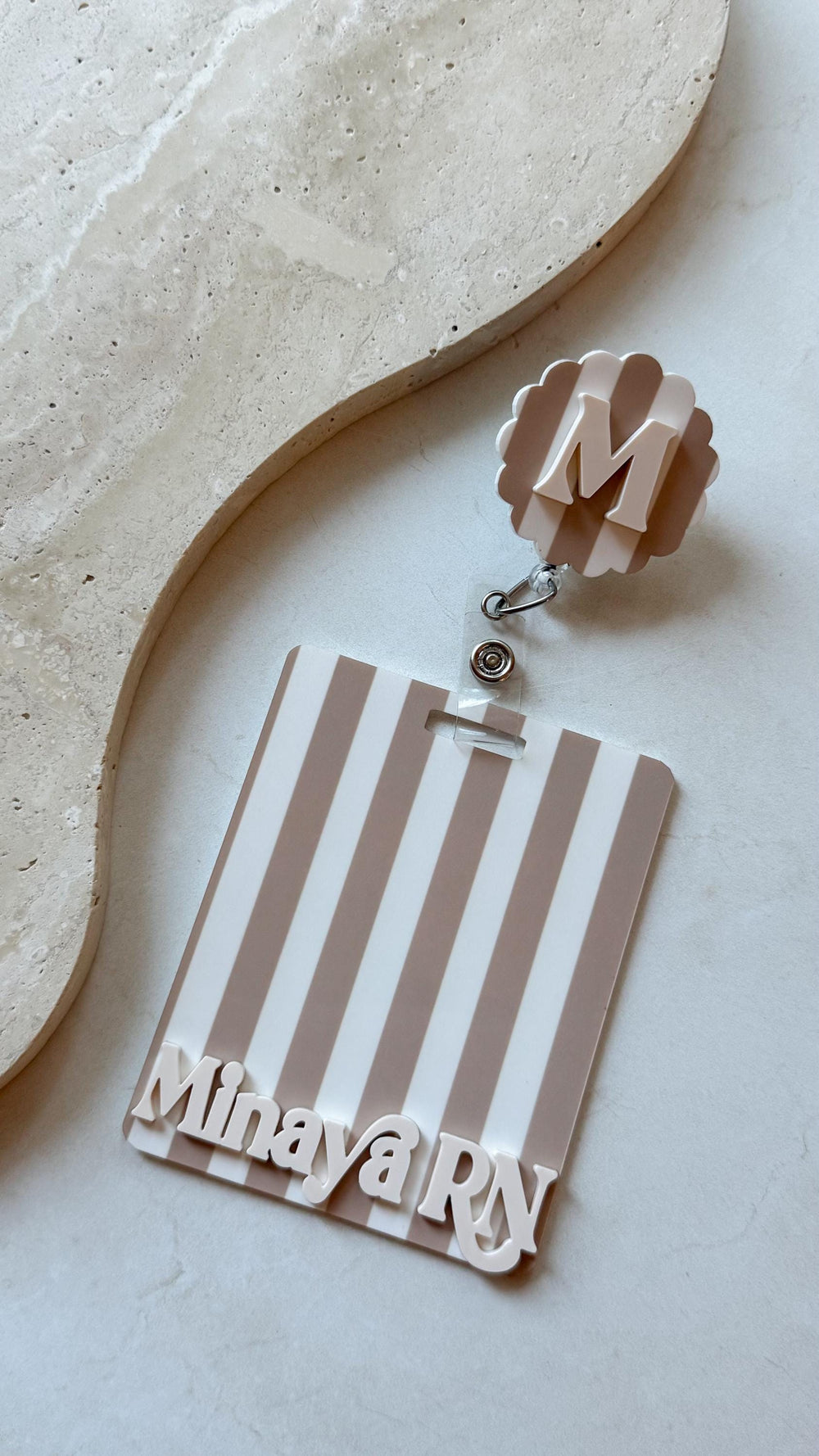 Scalloped Gingham Badge Set – Personalized by Monochromaticfinds