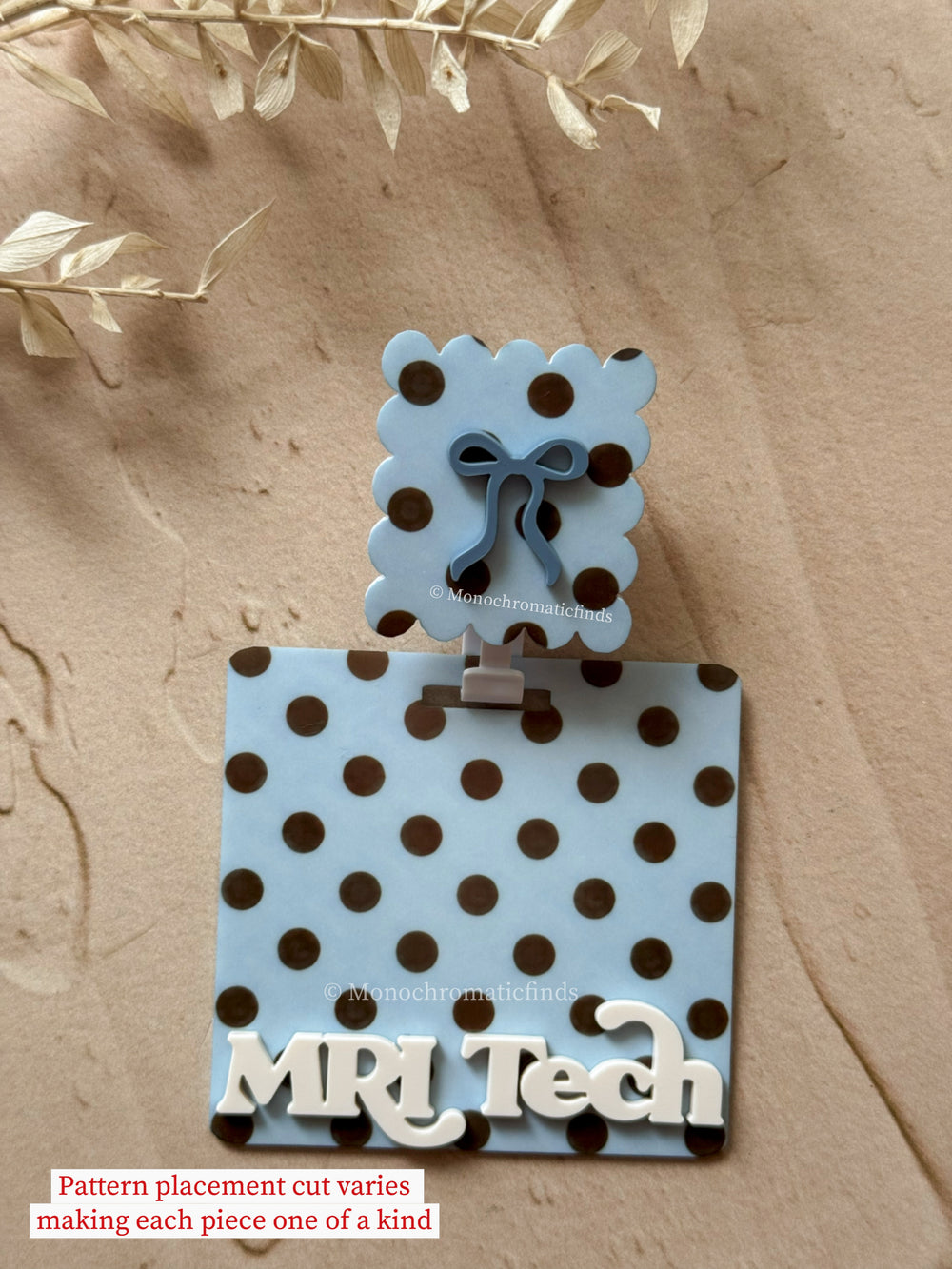 Polka dots badge reel, Polka dots badge buddy, badge set (Copy)