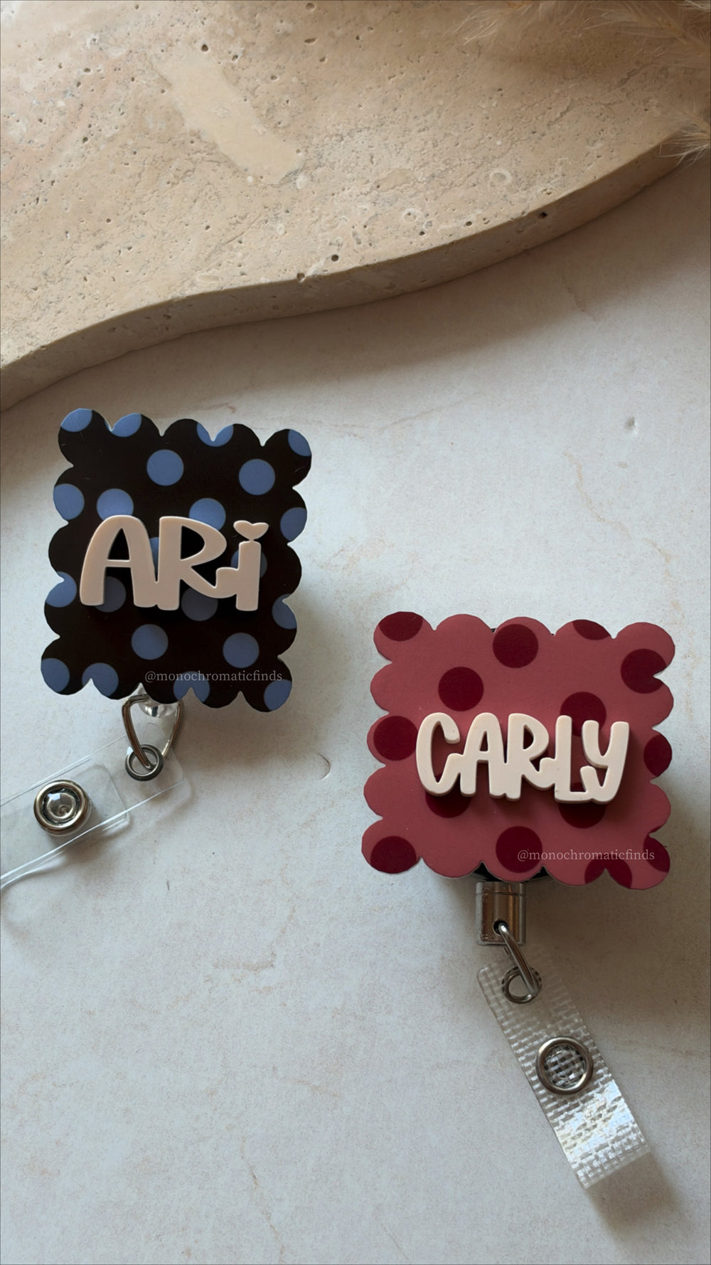 Personalize Name Nurse Badge Reel | Personalized Retractable ID Badge Holder (Copy)