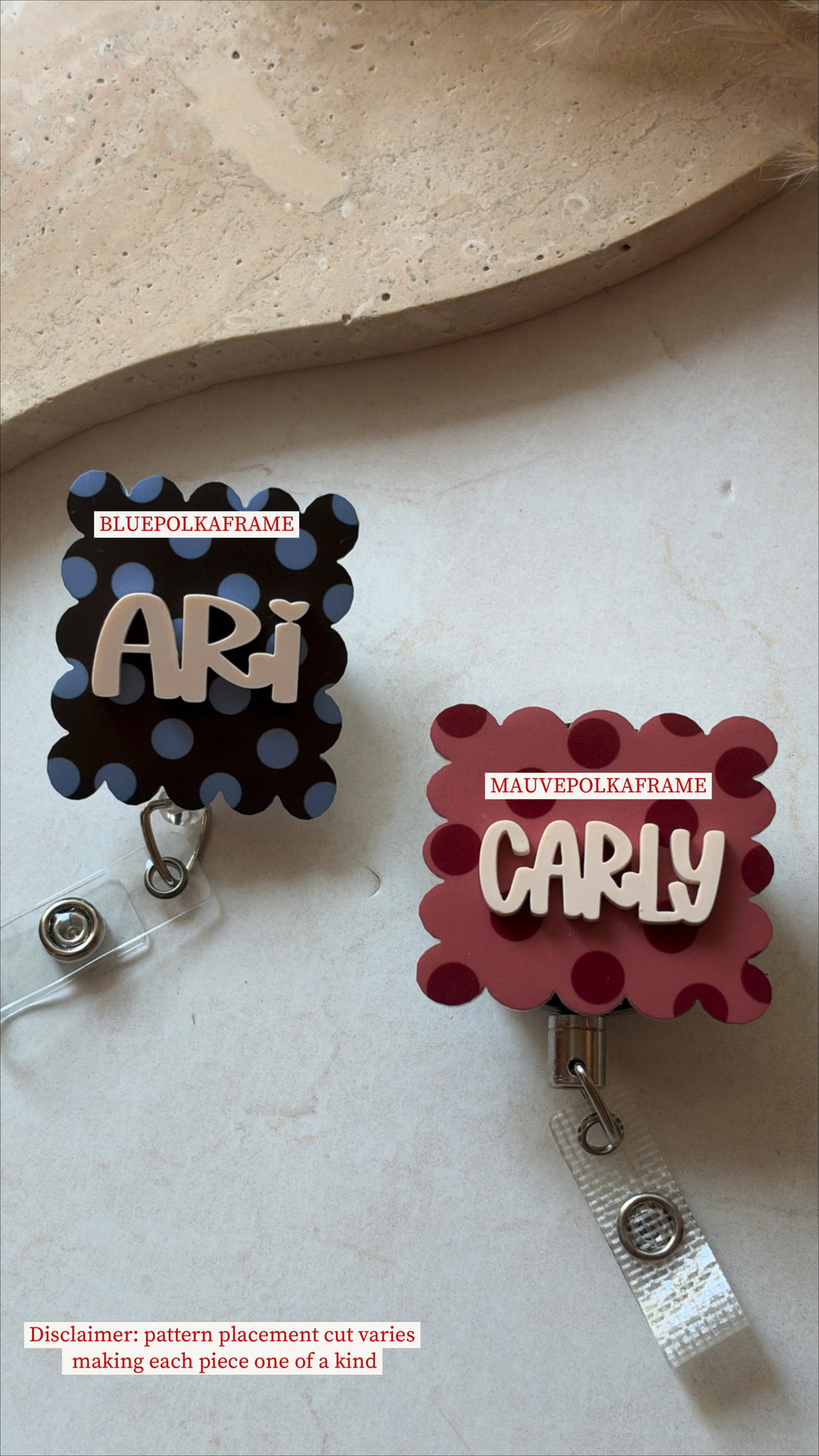 Personalize Name Nurse Badge Reel | Personalized Retractable ID Badge Holder (Copy)